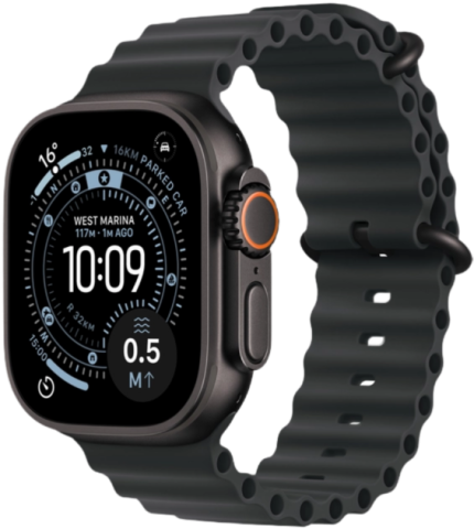 Смарт годиннки APPLE WATCH S Ultra 3 GPS+LTE 49mm Black Titanium Case Black Ocean Band 